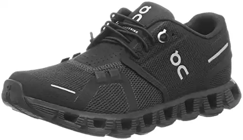 ON Women's Cloud 5 Sneakers, All Black, 9