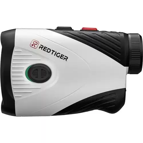 REDTIGER Golf Rangefinder with Slope, 1200 Yards Laser Range Finder Golfing, 7X Magnification, Flag Pole Locking Vibration, Rechargeable Range Finders with Magnet Stripe